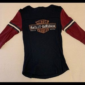 Women’s  Harley Davidson Oil Can Henley